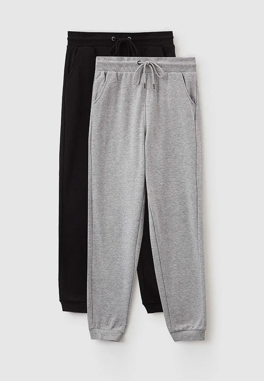 Black And Grey Joggers Pack Of Two