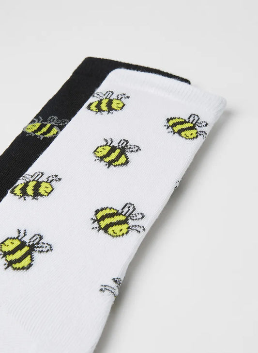 Bee Design Two Pack Ankle Socks