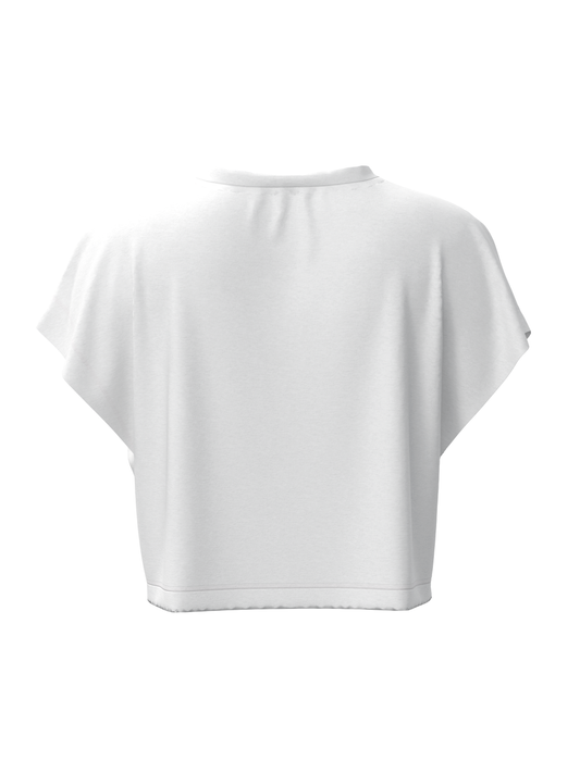 Cap Sleeves Crop T-shirt