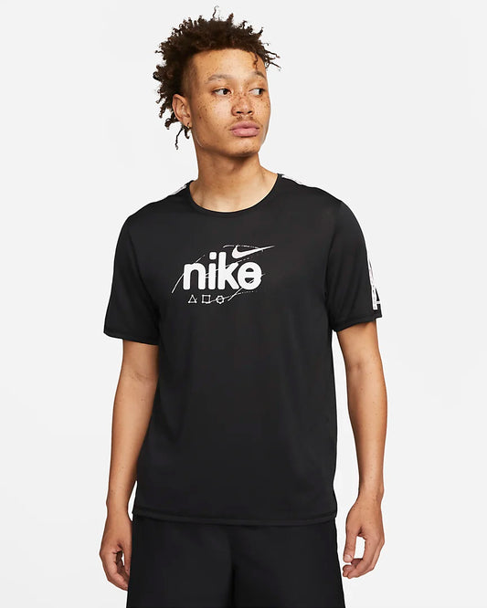 Nike Dri-FIT Miler D.Y.E. Short-Sleeve Running Top - Koovs