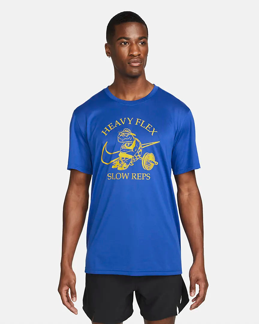 Nike Dri-FIT Legend Graphic Training T-Shirt - Blue - Koovs